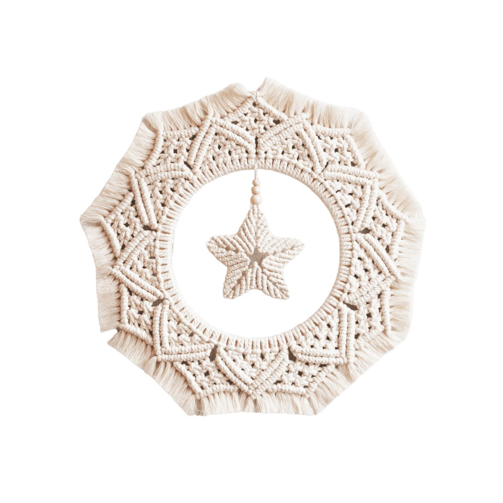 Decorative star-shaped wool